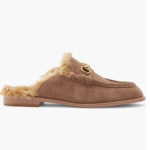 Steve Madden Milah Horsebit Faux Fur Lined Loafer Mule